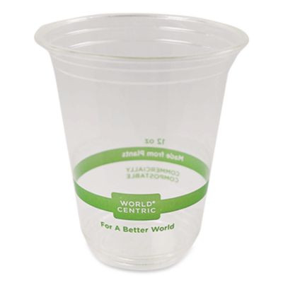 Pla Clear Cold Cups, 12 Oz, Plastic, Clear, 1,000/Carton