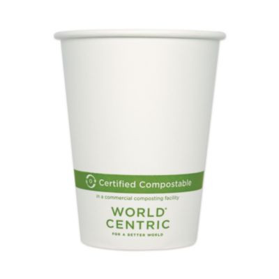 Paper Hot Cups, 12 Oz, White, 1,000/Carton