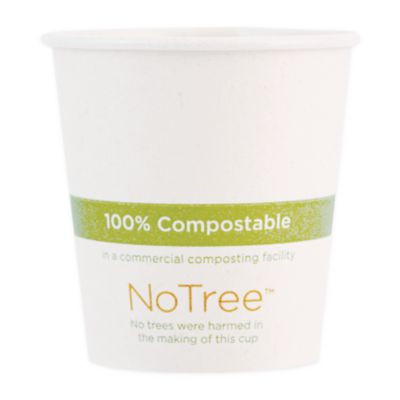 Notree Paper Hot Cups, 10 Oz, Natural, 1,000/Carton