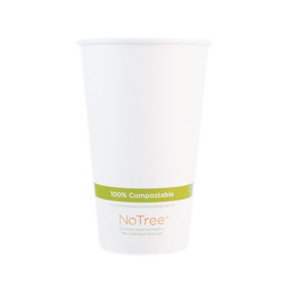 Notree Paper Hot Cups, 20 Oz, Natural, 1,000/Carton