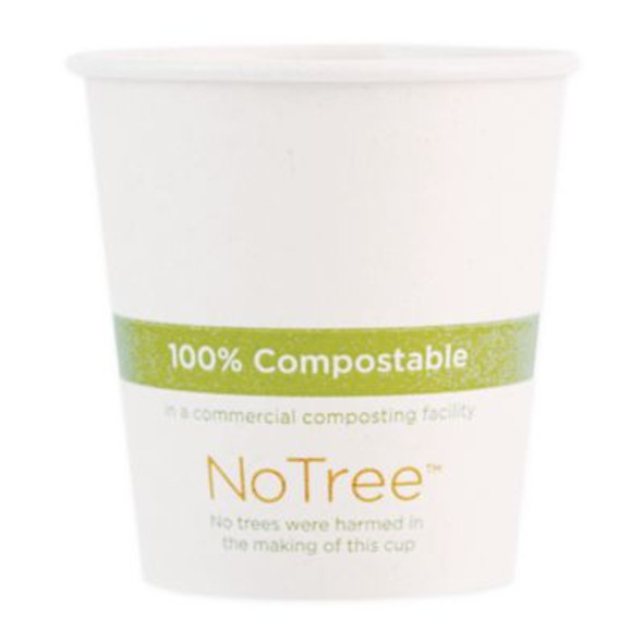 Notree Paper Hot Cups, 6 Oz, Natural, 1,000/Carton