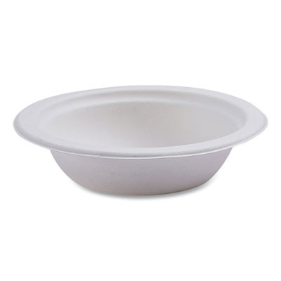 Vanguard Renewable And Compostable Sugarcane Bowls, 12 Oz, White, 1,000/Carton