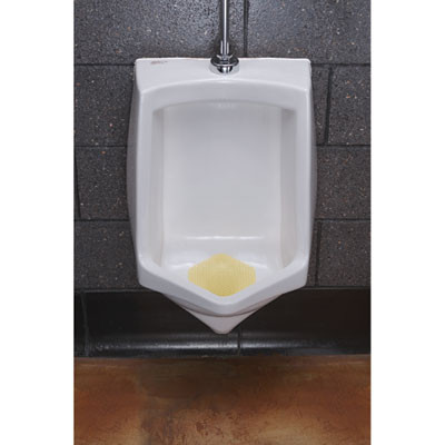 Wave 3D Urinal Deodorizer, Citrus Scent, Yellow, 10/Box