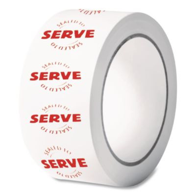 Tamper Seal Label, 0.75 X 7, Red/White, 500/Roll, 4 Rolls/Carton