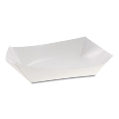 Paperboard Food Tray, #12 Beers Tray, 6 x 4 x 1.5, White, Paper, 300/Carton