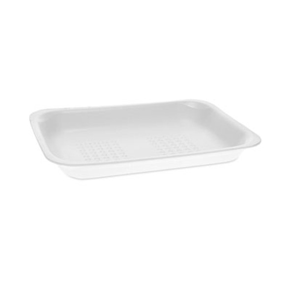 Meat Tray, #2, 8.38 x 5.88 x 1.21, White, Foam, 500/Carton