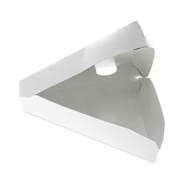 Paperboard Hinged Container, Pizza Box, 8.26 x 6.56 x 1.5, White, Paper, 500/Carton