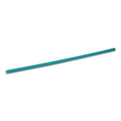 Marine Biodegradable Straws, 8.5", Pha, Ocean Blue, Wrapped, 300/Bx, 4 Boxes/Carton