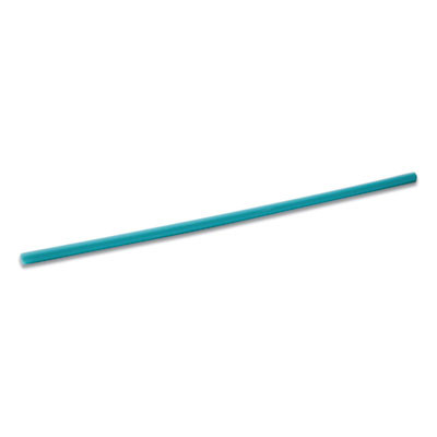 Marine Biodegradable Straws, 7.75", Pha, Ocean Blue, Wrapped, 375/Box, 10 Boxes/Carton