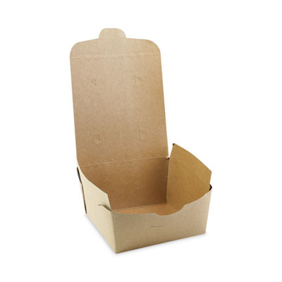Earthchoice Onebox Paper Box, 37 Oz, 4.5 x 4.5 x 2.5, Brown, 312/Carton