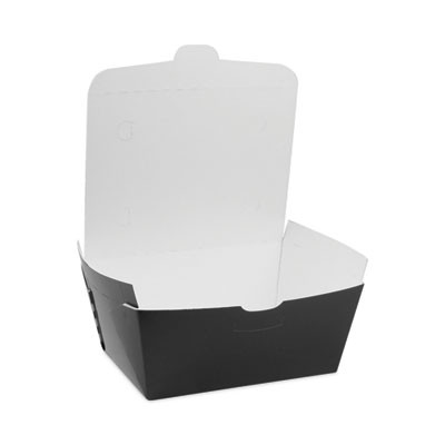 Earthchoice Onebox Paper Box, 66 Oz, 6.5 X 4.5 X 3.25, Black, 160/Carton