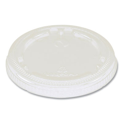 Pla Lids For Fiber Cups, 3.1" Diameter x 0.4" h, Clear, Plastic, 1,000/Carton