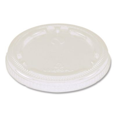 Pla Lids For Fiber Cups, 3.1" Diameter x 0.4" h, Clear, Plastic, 1,000/Carton