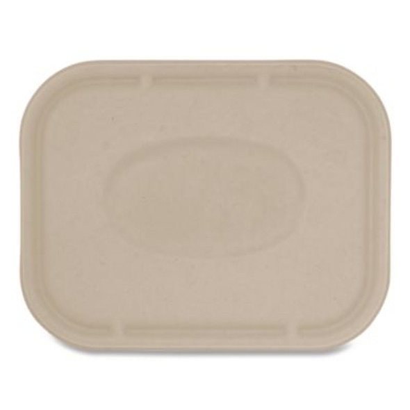 Fiber Lids For Fiber Containers, 7.8 x 10.1 x 0.5, Natural, Paper, 400/Carton
