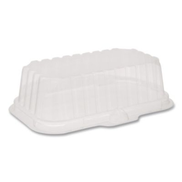 Ops Dome-Style Lid, 17S Deep Dome, 8.3 x 4.8 x 2.1, Clear, Plastic, 250/Carton