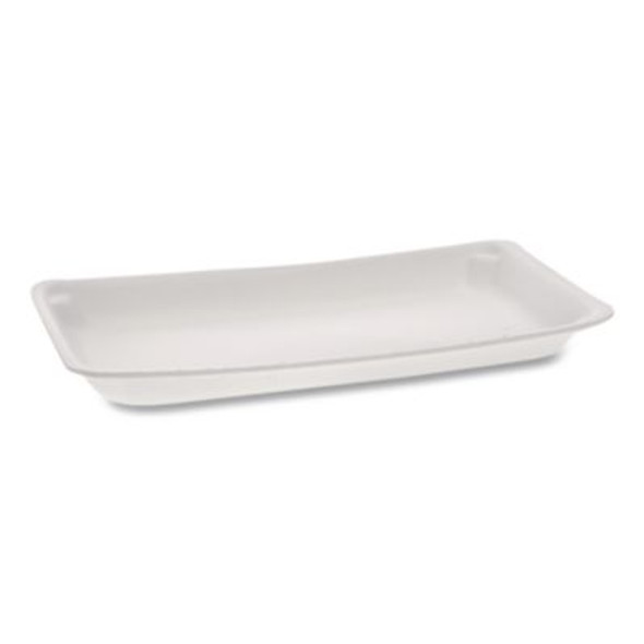 Supermarket Tray, #10P, 10.75 x 5.5 x 1.2, White, Foam, 400/Carton
