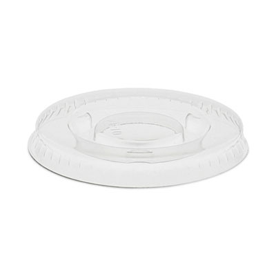 Plastic Portion Cup Lid, Fits 0.5 Oz To 1 Oz Portion Cups, Clear, 100/Sleeve, 25 Sleeves/Carton
