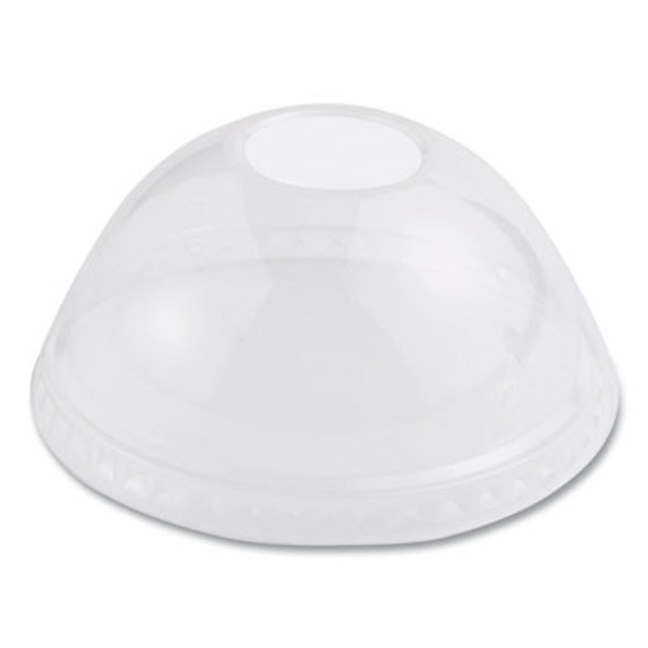 Pla Clear Cold Cup Lids, Dome Lid, Fits 9 Oz To 24 Oz Cold Cups, Plastic, Clear, 1,000/Carton