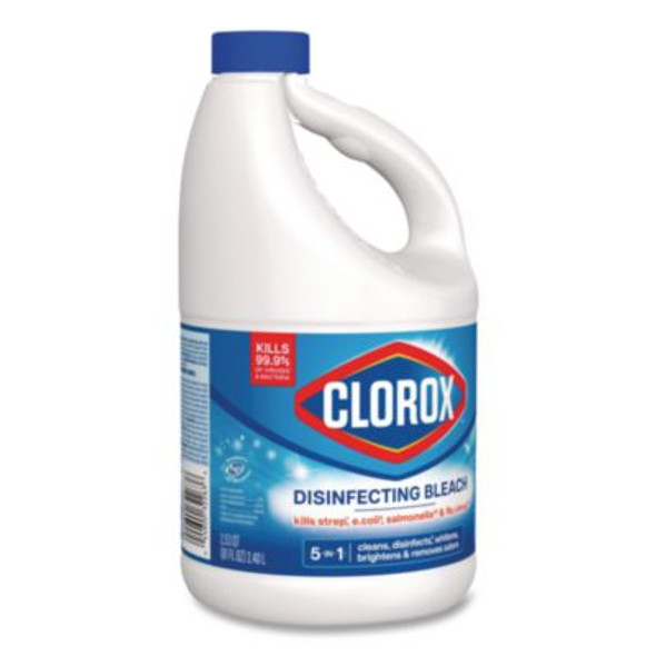 Concentrated Regular Disinfecting Bleach, 81 Oz Bottle, 6/Carton