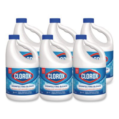 Concentrated Regular Disinfecting Bleach, 81 Oz Bottle, 6/Carton