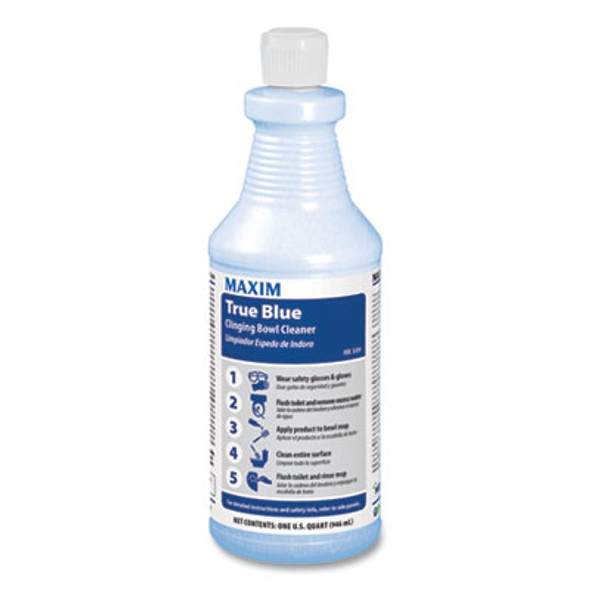 True Blue Clinging Bowl Cleaner, Mint Scent, 32 Oz Bottle, 12/Carton