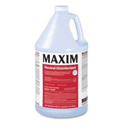 Neutral Disinfectant, Lemon Scent, 1 Gal Bottle, 4/Carton