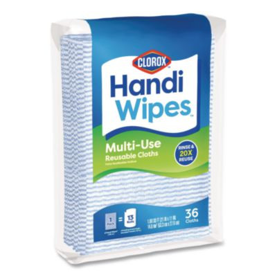 Handi Wipes, 21 X 11, Blue, 36 Wipes/Pack, 4 Packs/Carton