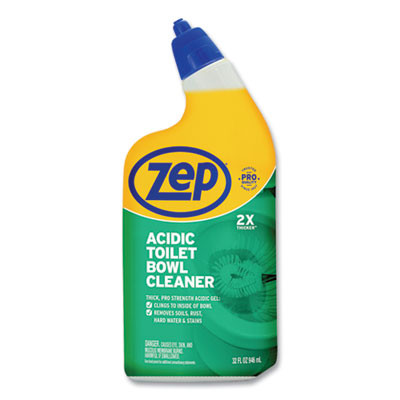 Acidic Toilet Bowl Cleaner, Mint Scent, 32 Oz Bottle, 12/Carton