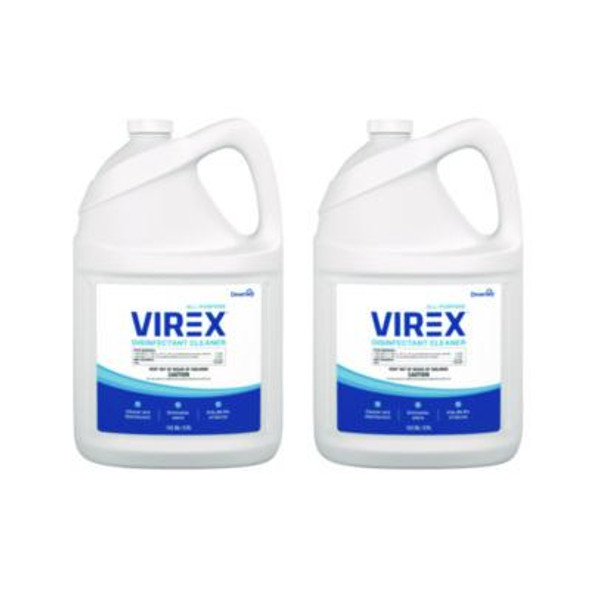 Virex All-Purpose Disinfectant Cleaner, Lemon Scent, 1 Gal Container, 2/Carton