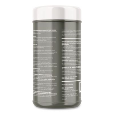 Food Service No Rinse Surface Sanitizing Wipes, 1-Ply, 6 x 8, White, 100/Roll, 6 Rolls/Carton