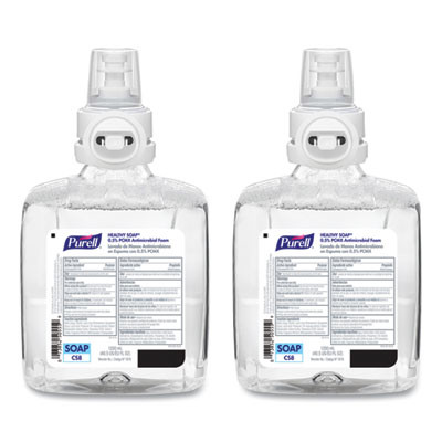 Healthcare Healthy Soap 0.5% Pcmx Antimicrobial Foam Refill, For Cs8 Dispensers, Light Floral Scent, 1,200 Ml, 2/Carton