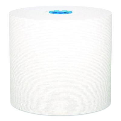 Hard Roll Paper Towels With Premium Absorbency Pockets With Colored Core, Blue Core, 1-Ply, 7.5" x 700 Ft, White, 6 Rolls/Ct
