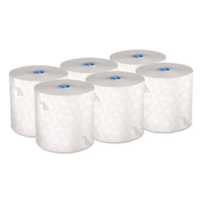 Pro Hard Roll Paper Towels With Elevated Scott Design For Scott Pro Dispenser, Blue Core Only, 1-Ply, 1,150 Ft, 6 Rolls/Ct