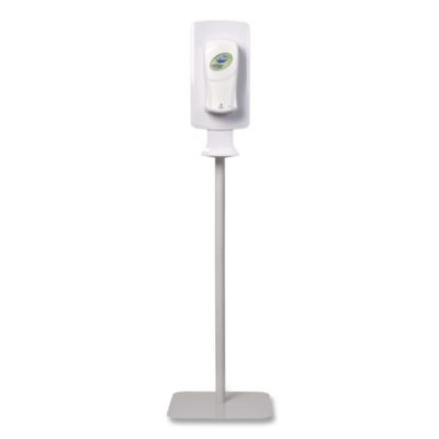Fit Touch Free Dispenser Floor Stand, 15.7 X 15.7 X 58.3, White