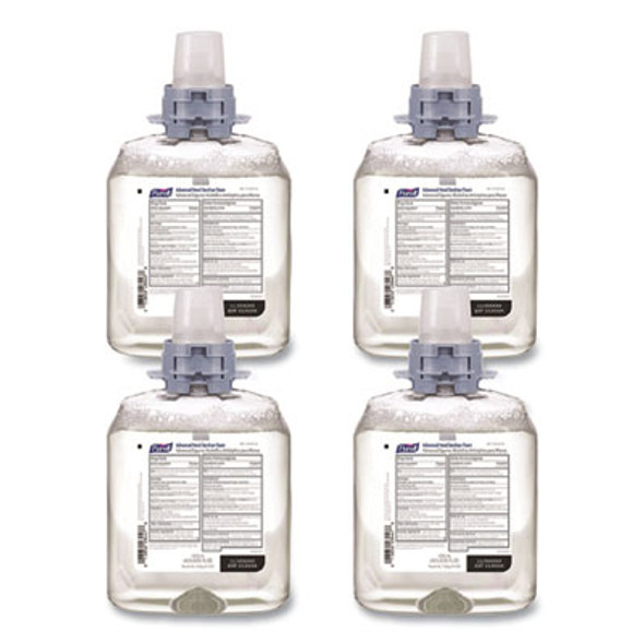 Advanced Hand Sanitizer Foam, For Cs4 And Fmx-12 Dispensers, 1,200 Ml, Unscented, 4/Carton