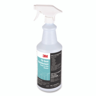 Tb Quat Disinfectant Ready-To-Use Cleaner, Fresh Scent, 32 Oz Bottle, 12 Bottles And 2 Spray Triggers/Carton