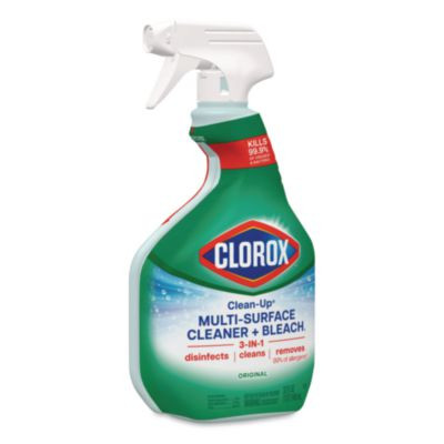 Clean-Up Multi-Surface Cleaner With Bleach, Original Scent, 32 Oz Spray Bottle, 9/Carton