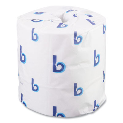 Two-Ply Toilet Tissue, Septic Safe, White, 4.5 x 4.5, 500 Sheets/Roll, 96 Rolls/Carton