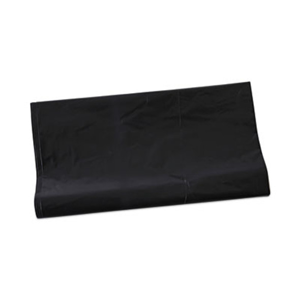 Linear Low Density Industrial Can Liners, 56 Gal, 1.7 Mil, 43" x 47", Black, Flat Pack, 100/Carton