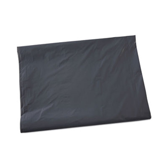 Linear Low Density Industrial Can Liners, 60 Gal, 1.3 Mil, 38" x 58", Gray, Flat Pack, 100/Carton