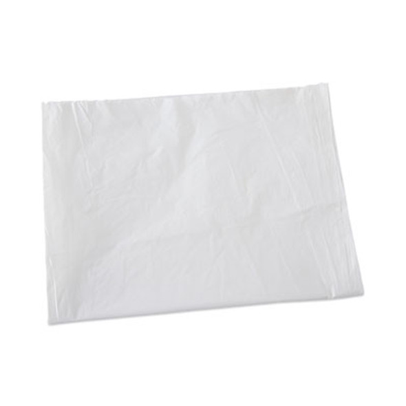 Linear Low Density Industrial Can Liners, 60 Gal, 0.7 Mil, 38" x 58", White, Flat Pack, 100/Carton