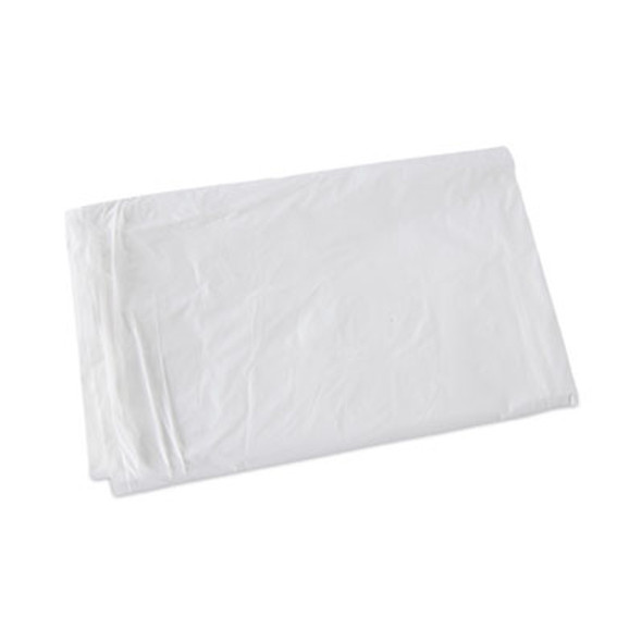 Linear Low Density Industrial Can Liners, 30 Gal, 0.9 Mil, 30" x 36", White, Flat Pack, 100/Carton