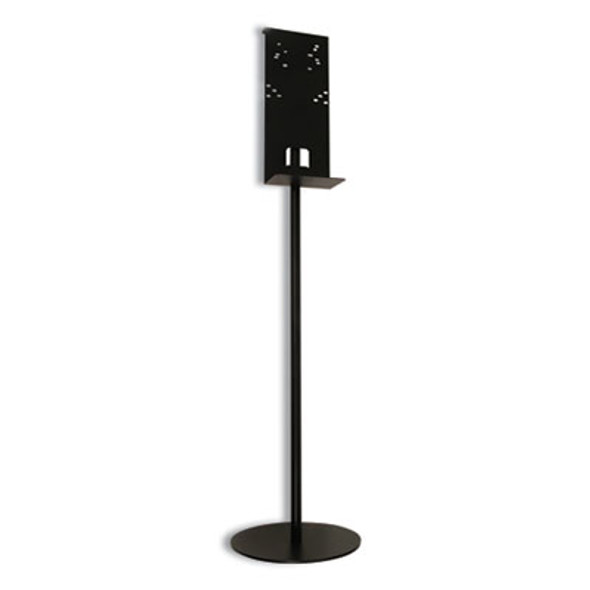 Hand Sanitizer Stand, 12" Dia X 48" H, Black