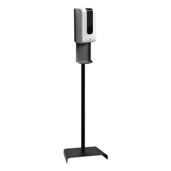 Automatic Hand Sanitizer Dispenser With Floor Stand And Tray, 1,200 Ml, 13 X 11.4 X 51.63, White/Gray