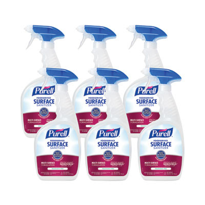 Foodservice Surface Sanitizer3, Fragrance-Free, 32 Oz Bottle With Spray Trigger Attached, 6/Carton