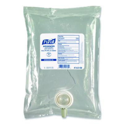 Advanced Hand Sanitizer Green Certified Gel Refill, For Cs2 Dispensers, 1,000 Ml, Fragrance-Free, 8/Carton
