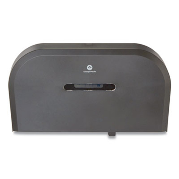 Jumbo Jr. Bathroom Tissue Dispenser, Double Roll, 22.1 x 4.8 x 12.1, Black