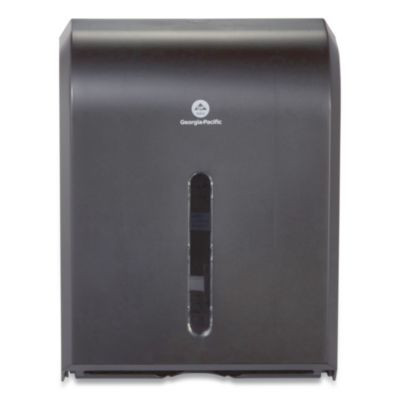 Dispenser For Combi-Fold C-Fold/Multifold/Bigfold Towels, 12.3 X 6 X 15.5, Black