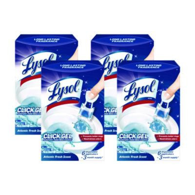 Click Gel Automatic Toilet Bowl Cleaner, Atlantic Fresh Scent, 6/Box, 4 Boxes/Carton