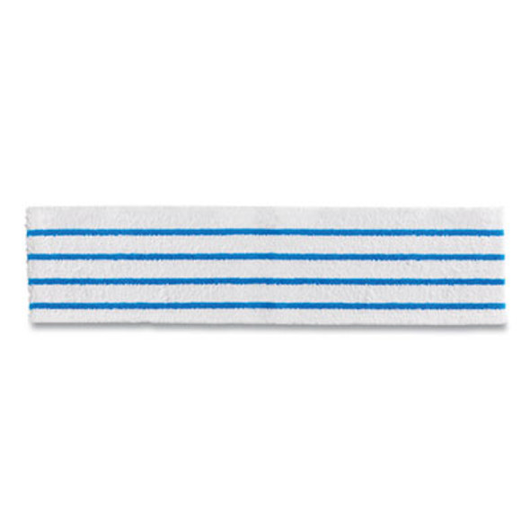 Disposable Microfiber Pad, 4.75 x 19, White/Blue Stripe, 50/Pack, 3 Packs/Carton